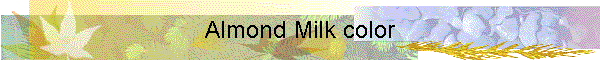 Almond Milk color