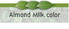 Almond Milk color