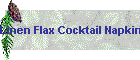 Linen Flax Cocktail Napkins