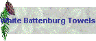 White Battenburg Towels