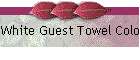 White Guest Towel Color Borders